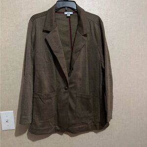 Croft & barrow women’s one button close suit jacket